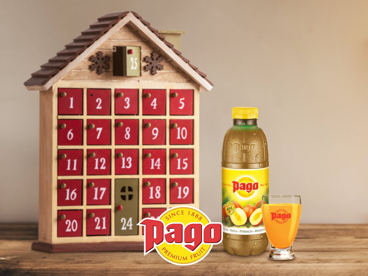 PagoFrance's tweet photo. Plus qu’un jour avant le premier #chocolat du #calendrierdelavent. Heureusement on peut patienter avec #PagoPêche ! 🍑 https://t.co/y3Arf6eoQg