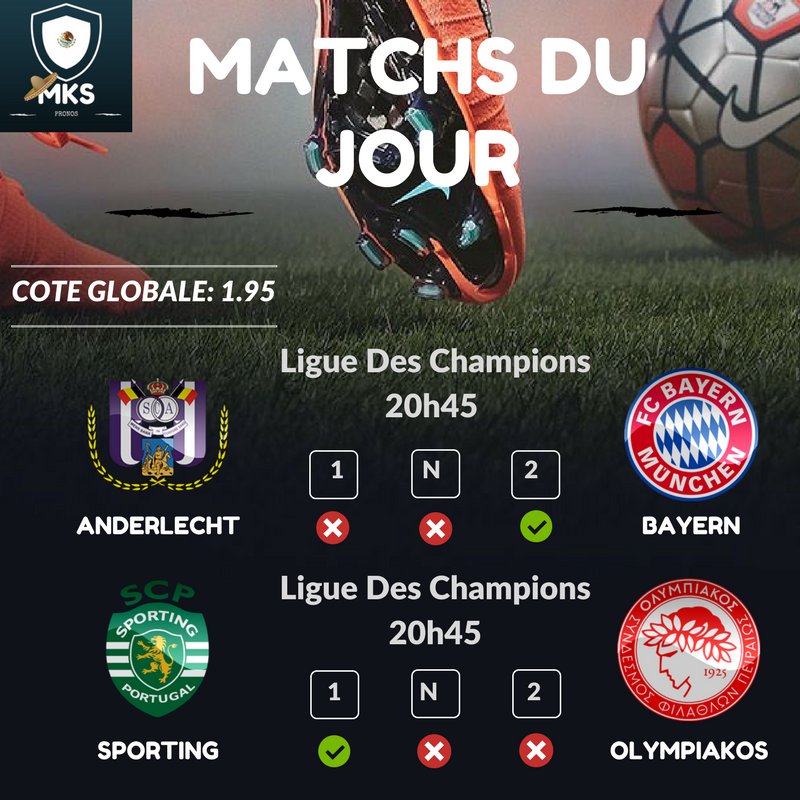 MKS_Pronos's tweet photo. ➡️ Combiné Du Jour MKS ⬅️

➡️ On Valide le Combiné de Hier côté @2 🔥
➡️ On continue le Perfect ?! Série 3/3 🔥👍

➡️ Oublis pas de m'ajouter sur SNAP --> mksofficiel et FB --> MKS Pronos https://t.co/H6Daw8CCY7