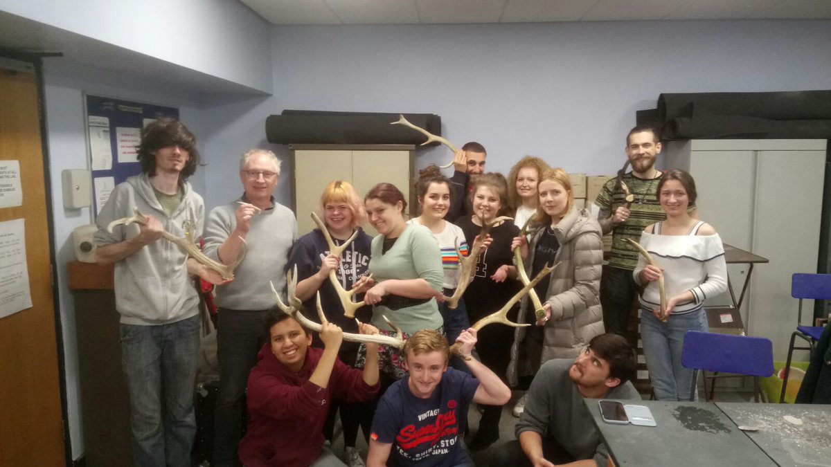 Our first "Crafting the Past" experimental archaeology session took place this afternoon with this fantastic team! What an amazing learning experience. Bet you can't guess what material we were working?!