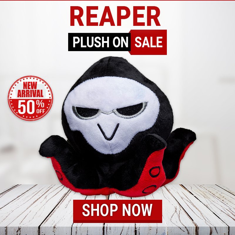 Gamers_cavalry's tweet photo. The Reaper has now made his presence known! Grab your plush toy now, ONLY AVAILABLE AT @gamerscavalry
Free Shipping WorldWide🌎
Order Here: https://t.co/2JdeBHqHBz
#overwatach #blizzard #plushies #reper #reaperplush https://t.co/GkrItgvVSl