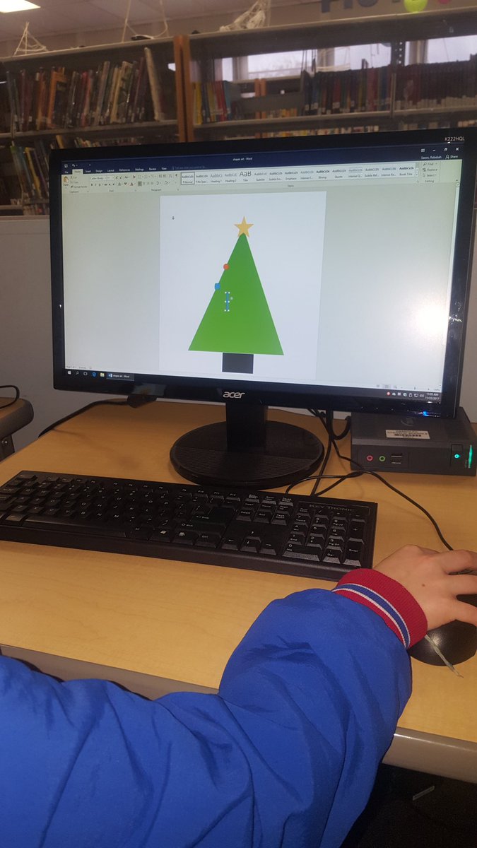 LibraryMediaCG's tweet photo. 3rd Grade Ss using Microsoft Word shapes to create #Microsoft @CenterGroveES @RandolphSchools https://t.co/Gzou7MTyFr