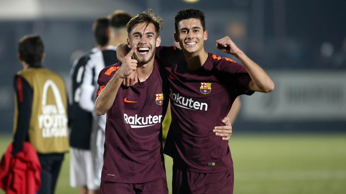 FCBmasia's tweet photo. 📷 Les millors imatges del triomf culer (0-1) / El @JuventusFCYouth- @FCBmasia, en imágenes https://t.co/BxvW58omJS #JuveBarça 🏆 #UYL https://t.co/OprsD7MXHT