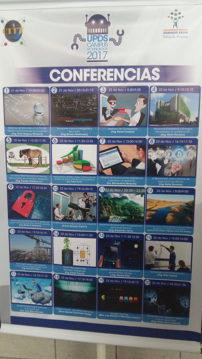 CarlaMirandaC1's tweet photo. Son 20 conferencias brindadas sobre este tema 
#PeriodismoDigitalUPDS 
#campustechnology https://t.co/ss5npTfaBH