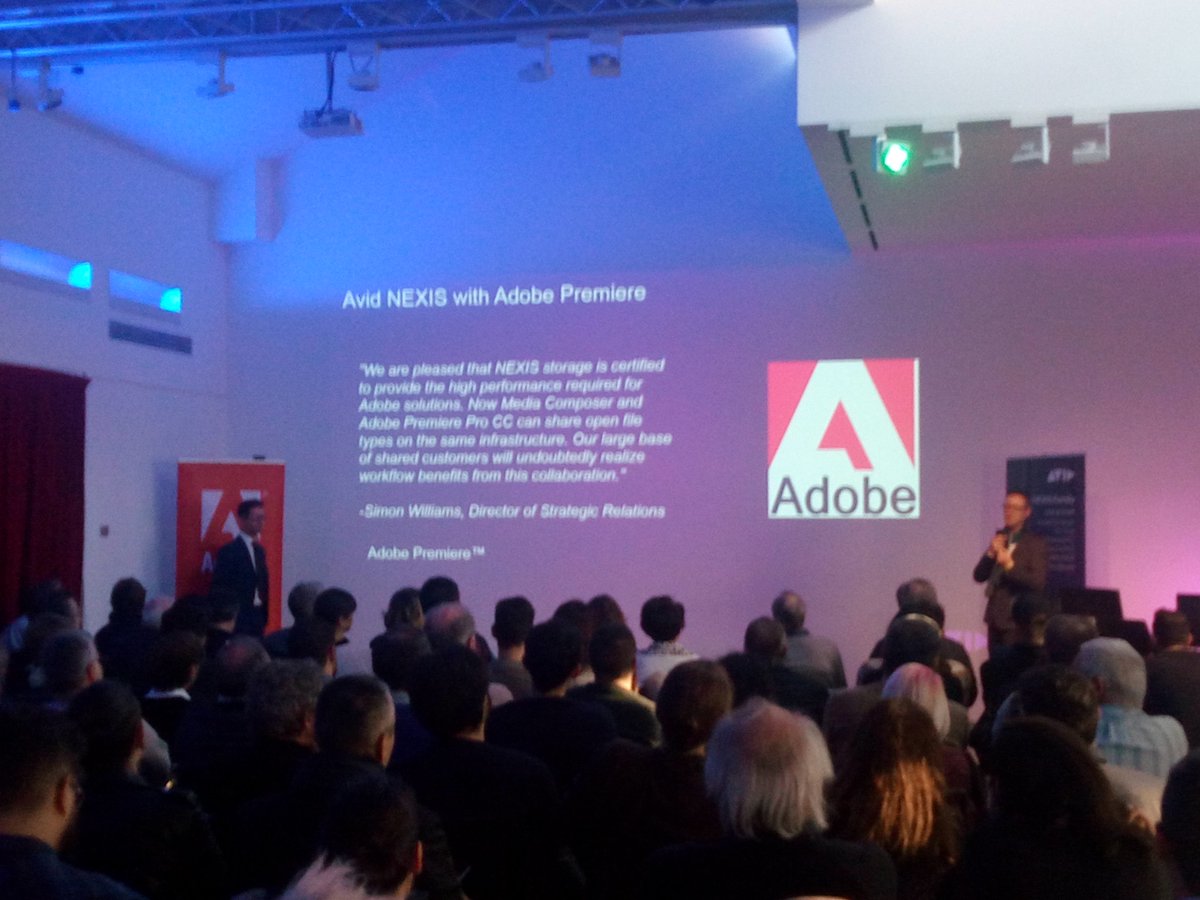 ProradioTv's tweet photo. Breaking News! Oggi a Milano un'inedita presentazione congiunta, realizzata da @AvidItalia e @AdobeItalia. Giuseppe Angilello (@Avid) e Andrea Melis (@Adobe) hanno introdotto la nuova opportunità di collaborazione tra i due mondi. A breve i dettagli. https://t.co/lnwB2wSe9y