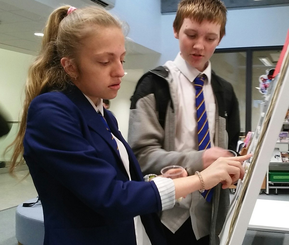 BrechinHighLib's tweet photo. Thomas reporting on all the action from today's epic #Connect4 challenge! Defending champion Chloe keeps her 👑, with 20 wins! 🙀 #UsingOurBrains #BrechinHighValues #friendliness #inclusion #numeracy 🏆 https://t.co/7T2zKpWP2O