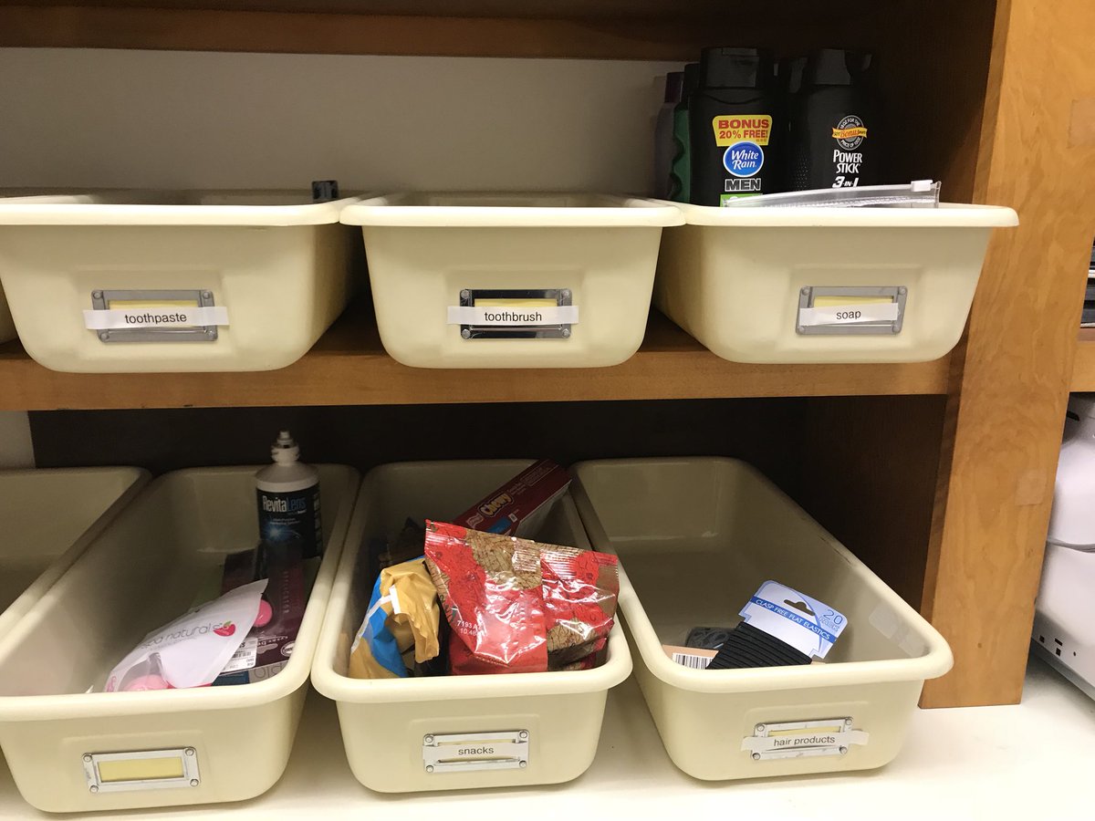 PrincipalHutton's tweet photo. Proud of our three 6th grade girls and all the community members that have helped us get the compassion closet started! #spreadingcompassion https://t.co/YrE1FWOZFL