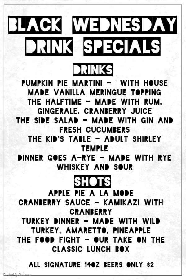HopvineBrewing's tweet photo. $2 Signature drafts, special holiday themed drinks and shots start pouring at 4P. #Trivia w Jessica from #Go4itEntertainment starts at 8P.
Shareable app platters all night. Get off the sidelines, get in the game! https://t.co/eRtMq3z2pH