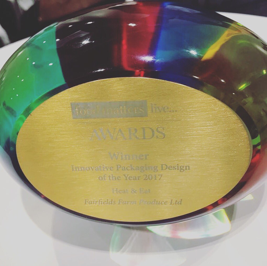 FairfieldsFarm's tweet photo. We have only #WON the innovation packaging design of the year  #foodmatterslive2017 #excel #london #amazing 🍾🥂@FoodMattersLive https://t.co/BrIcuLD7QZ