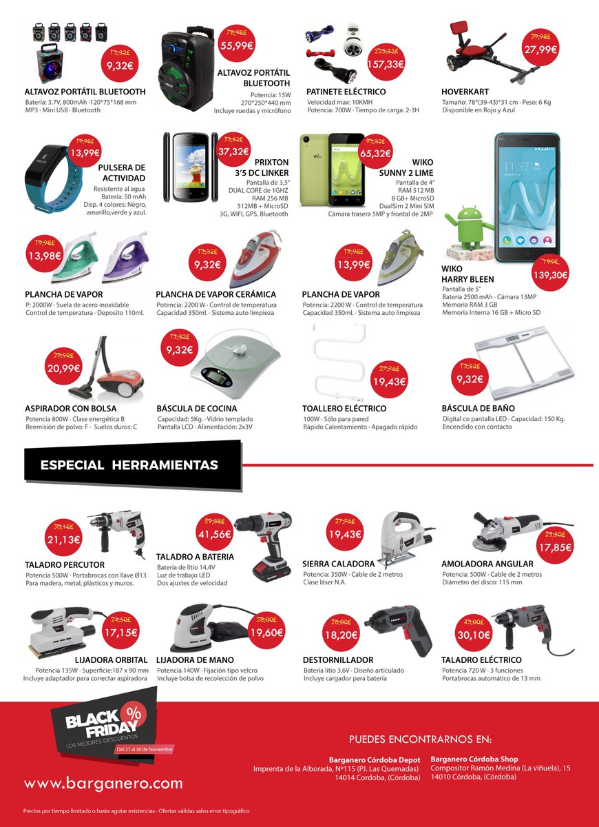 Entra en barganero.com y encuentra todas estas #blackfriday #semanaBlackFriday #ofertasBlack #ofertas #tiendaOnline