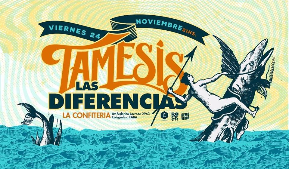 Las Diferencias y Támesis en La Confitería! Viernes 24 de Noviembre, 21hs. rockcity.com.ar/lasdiferencias… #Agenda