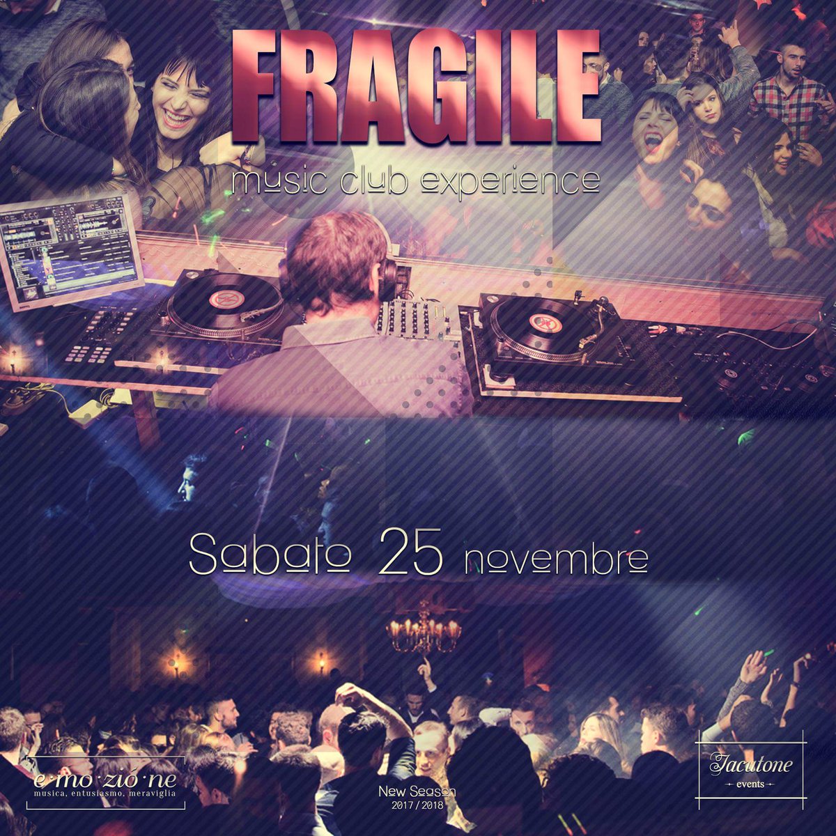 factoryno's tweet photo. Everything is MUSIC
#FRAGILE
#MusicClubExperience
#NewSeason 2017 / 2018
FRAGILE Drinking
#Avezzano - Via XX Settembre, 359/b https://t.co/uC0PJt0Cfd