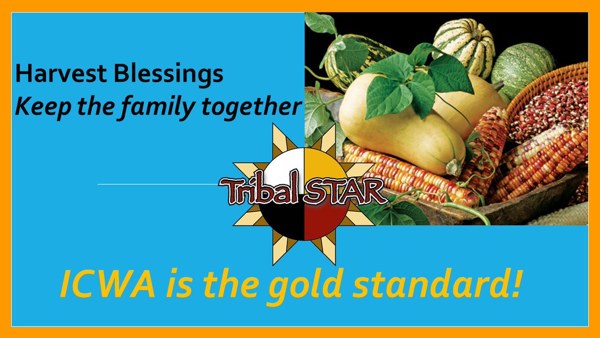 Acad4ProfExcell's tweet photo. Happy Harvest Day * Keep the Family Together
Keep a child connected to culture and tradition
#TribalSTARNews #ICWA #ICWACompliance #EliminateBiasTowardNatives #ICWAGoldStandard #NCJFCJ #CaseyFamilyPrograms https://t.co/xxXDuDOGjB