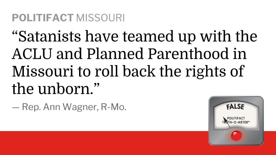 CoMissourian's tweet photo. FACT CHECK: Satanic Temple has not 'teamed up' with Planned Parenthood or ACLU. 

Read our findings here: https://t.co/hJvshIJ7sX https://t.co/OULdHWSYns