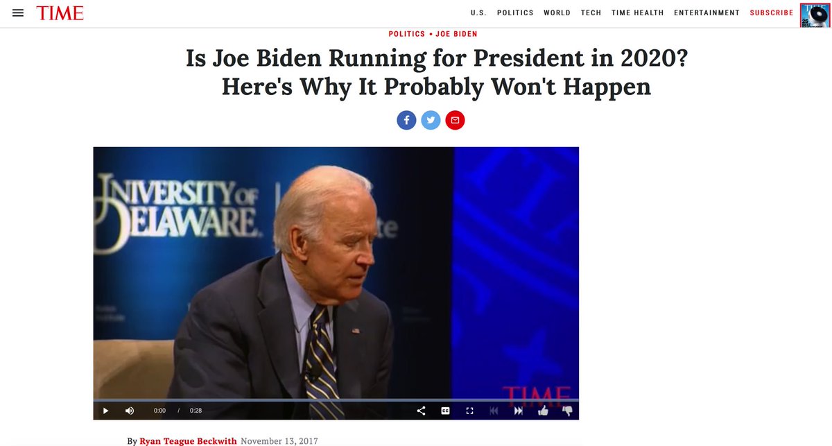 Biden has been allowed to be an openly racist, serial harasser -- FOR YEARS -- with complete protection from the media. Now he's talking about possibly running for president in 2020.The media (that's allowed) is trying to warn you again.It's time to break the cycle.(END)