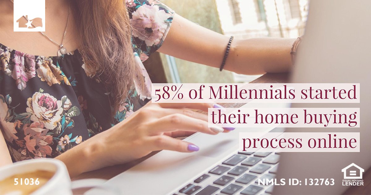 BarkerLoans's tweet photo. Another 12% of Millennials eventually used an online website during their home search #FCMstats #Millennials #home #homesearch #online https://t.co/tc4zUA7fNW
