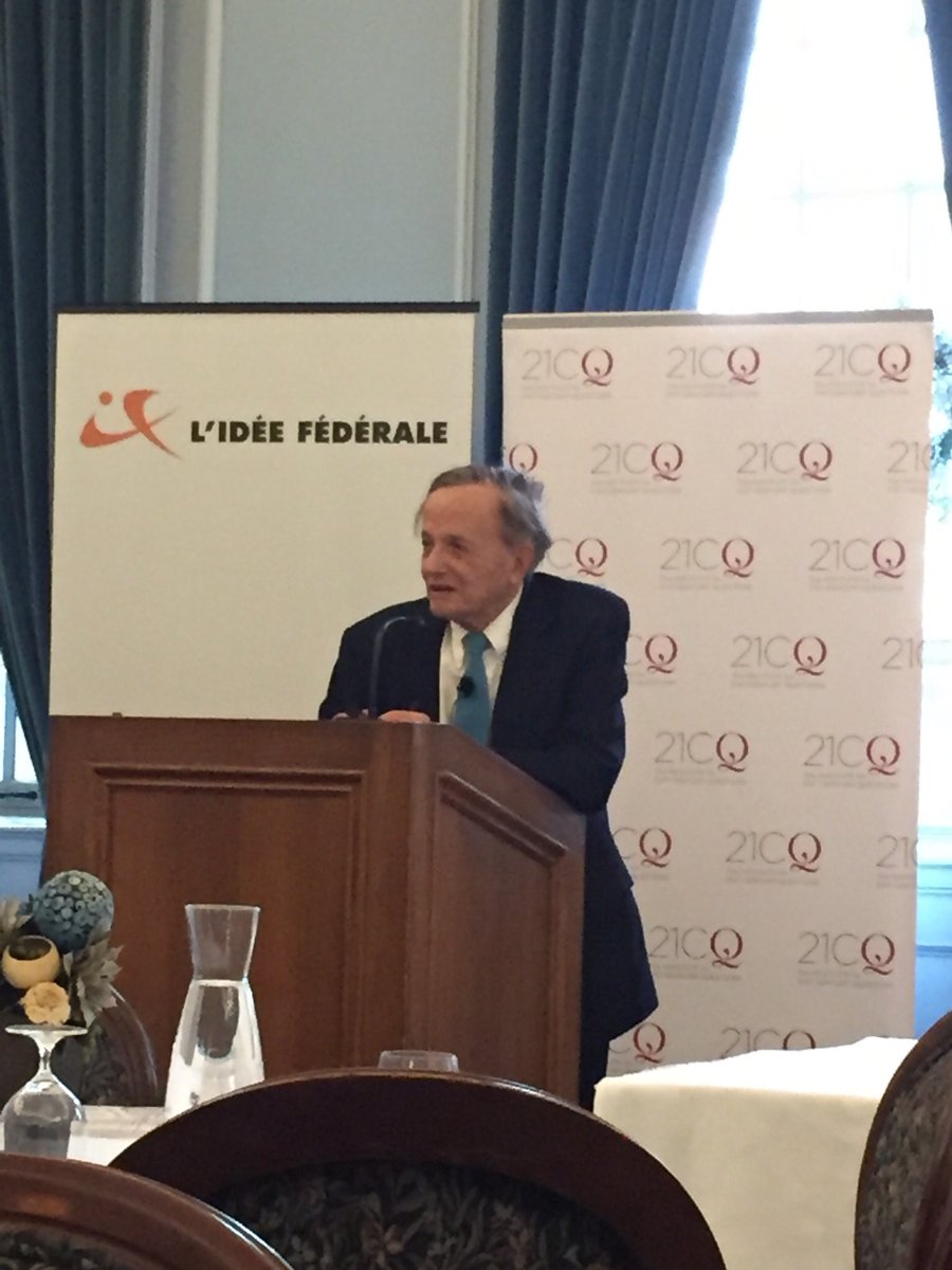 i21CQ's tweet photo. John Polanyi, Chemistry Nobel prize winner, delivering the keynote address about “The pursuit of science”. #150plus @ideefederale @GlobalBrief @UofT @spaikin @TheAgenda @newscientist @nature @sciencemagazine @BBCScienceNews @Cmdr_Hadfield https://t.co/ZzNMLAHCwS