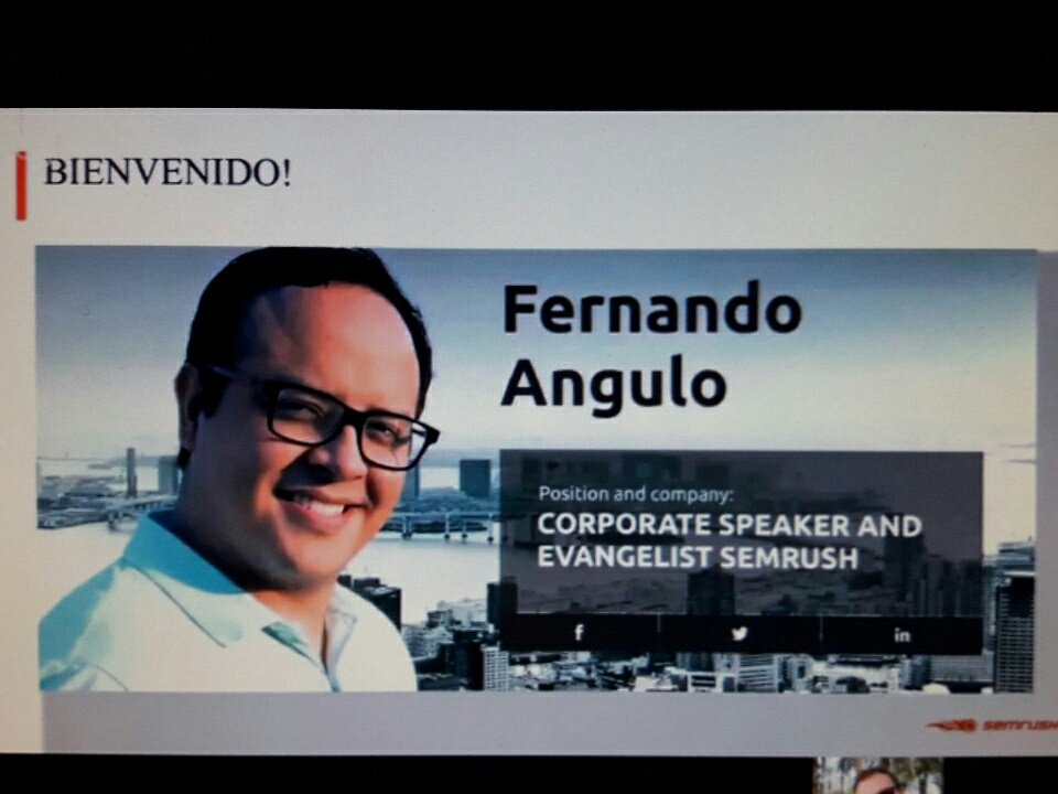 MarcioMoBarros's tweet image. Fernando Angulo @Fernando1Angulo  de @semrush_es nos habla del #GrowHacker en #DTD17