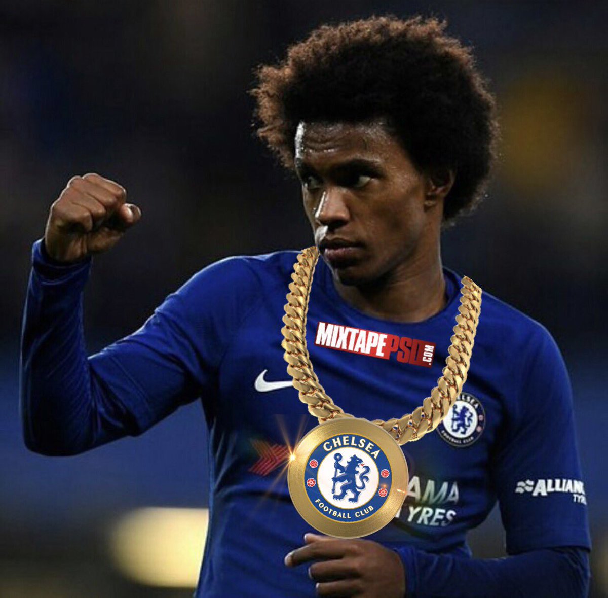 RainierBlues's tweet photo. “People have their different ways to celebrate a turnover... Willian just has the best one”. -Coach Mark Richt #TurnoverChain #CFC #CHEQAR https://t.co/6Tovrg0v2f