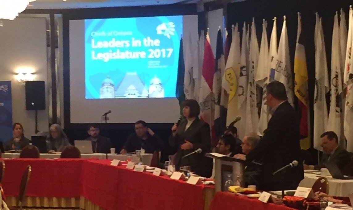 mflalonde's tweet photo. Thank you to @ChiefDay and the @ChiefsofOntario for bringing together all 4 corners of government, First Nation, Municipal @SLCommDevOffice, Provincial @Yasir_Naqvi and Federal @markhollandlib and @DonRusnakMP to discuss improving our partnership. #ONjustice #LiL2017 https://t.co/0Qs6um7rfp