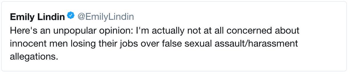 wattsa_matta's tweet image. #EmilyLindin hardcore #Democrat #feminist and #misandrist it seems