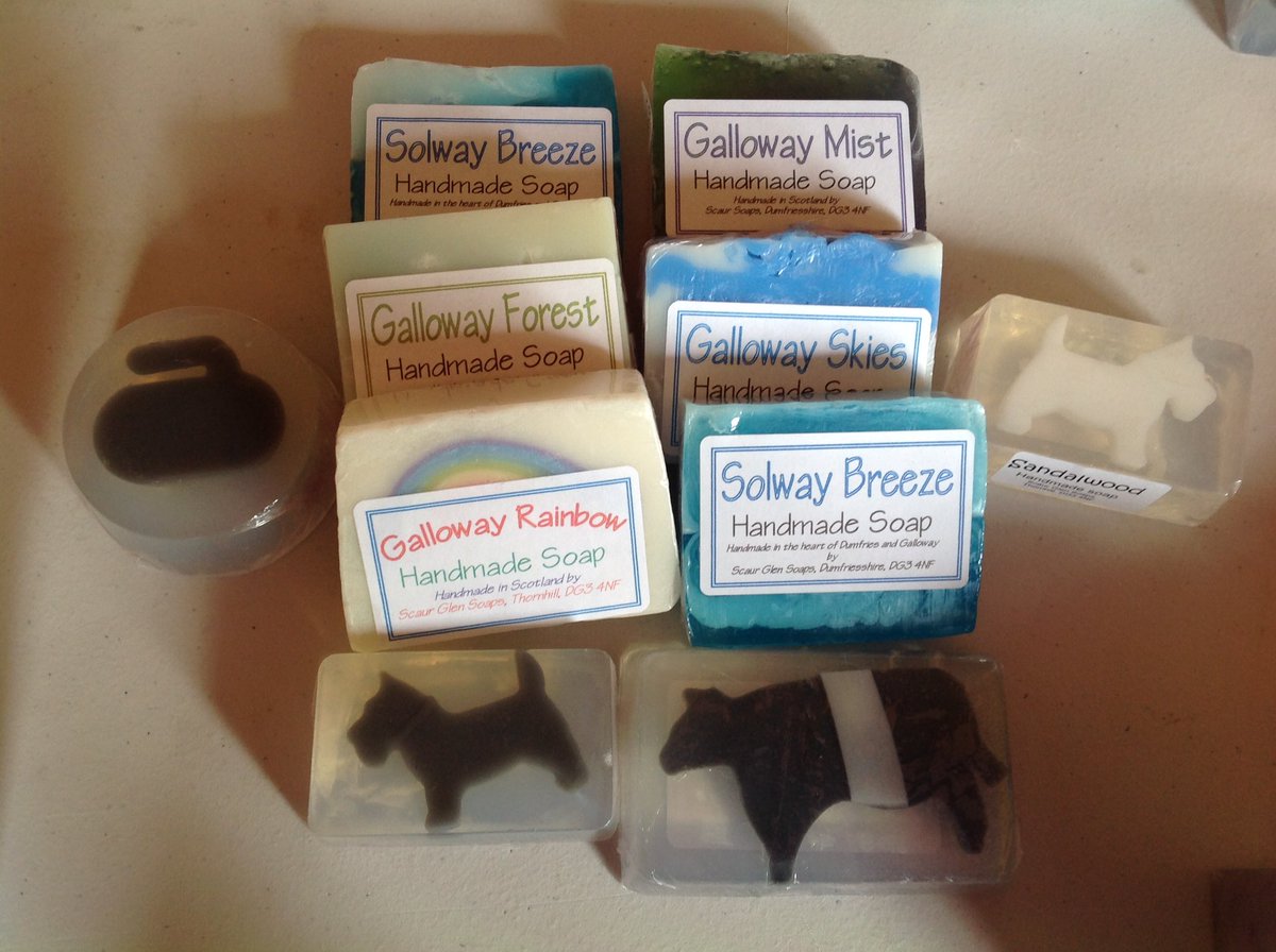 SoapGlen's tweet photo. Looking forward to Tynron craft fair this weekend 25/26 Nov lots of lovely #handmadesoap #giftideas #swscotland #dumfriesandgalloway https://t.co/1KCIW8vgfv