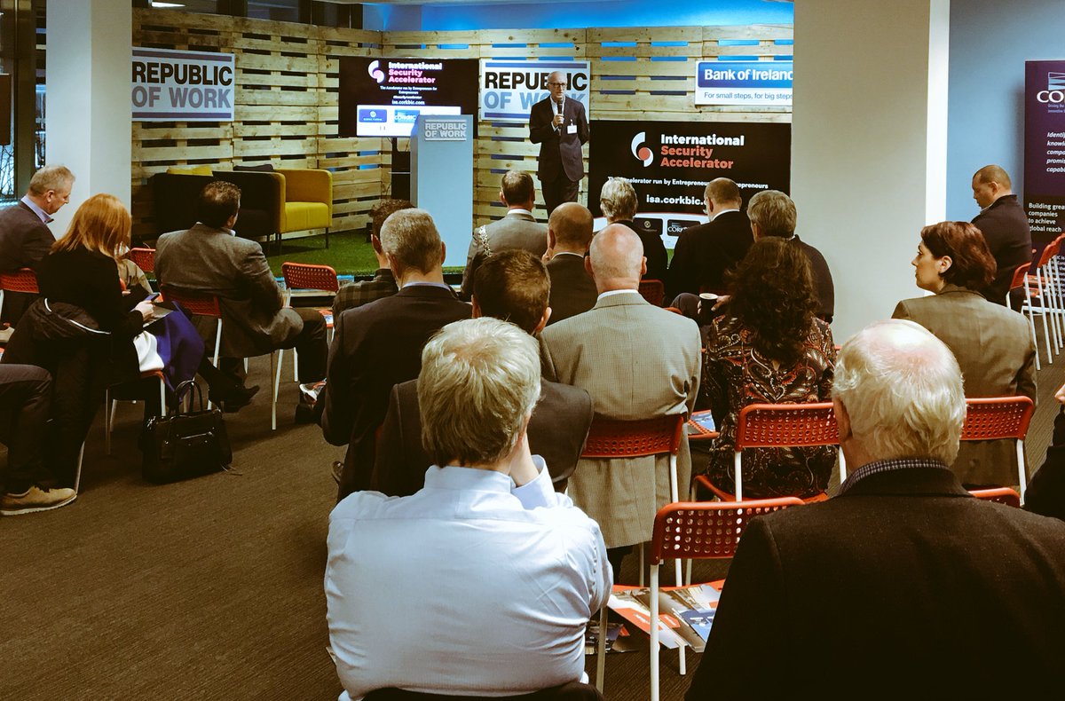 Laura_Mellett's tweet image. Kicking off the evening in @republicofwork with the launch of the @CorkBIC International Security Accelerator - Irelands first #SecurityAccelerator #Cork #Startups