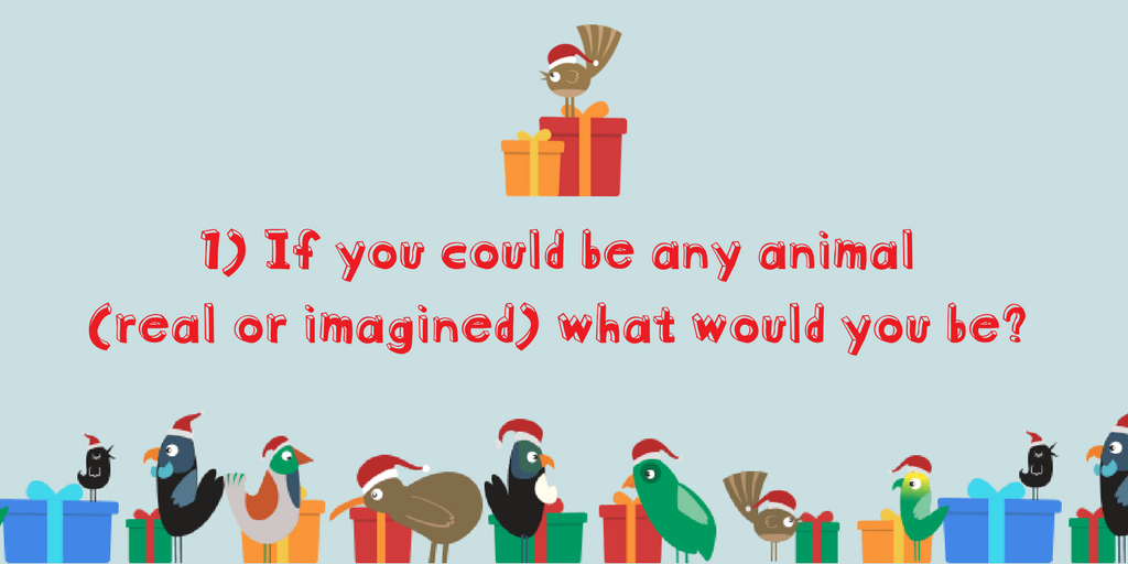 nzsecretsanta's tweet image. 1) If you could be any animal (real or imagined) what would you be? #nzsecretsanta #2017question1