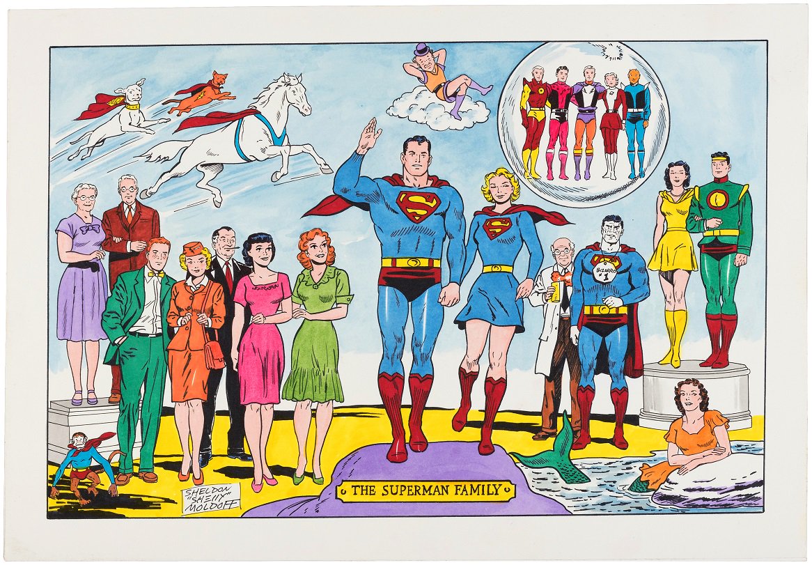 HakesAuctions's tweet photo. Super results in latest #HakesAmericana #auction on #vintage #Superman! We guarantee not one piece had a mustache digitally removed! ๐ Check out the #Scoop article HERE https://t.co/2qy39ABZup
#DCComics #ActionComics #rare #SupermanTim #SheldonMoldoff #CurtSwan #WayneBoring https://t.co/rIRgCnXcRk