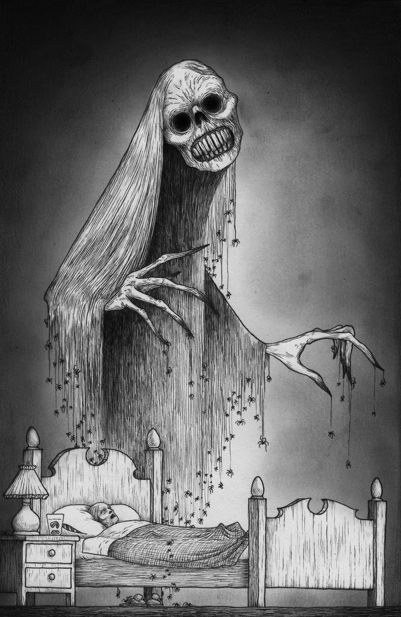 I love this creepy lil' monster drawing by John Kenn Mortensen.  @DonKennMonsters #horrorart #monster #johnkennmortensen, image size:779x1200