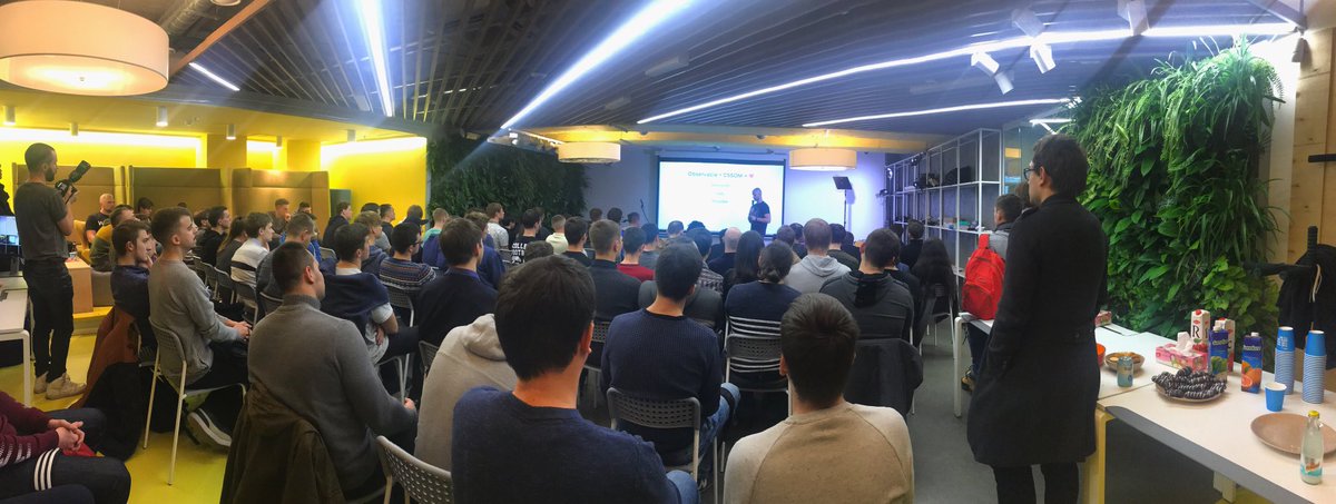 reactkyiv's tweet photo. About the bright future of CSS in JS on #reactkyiv meetup! @oleg008 you rock! 🙌 https://t.co/b9dcfHan6k