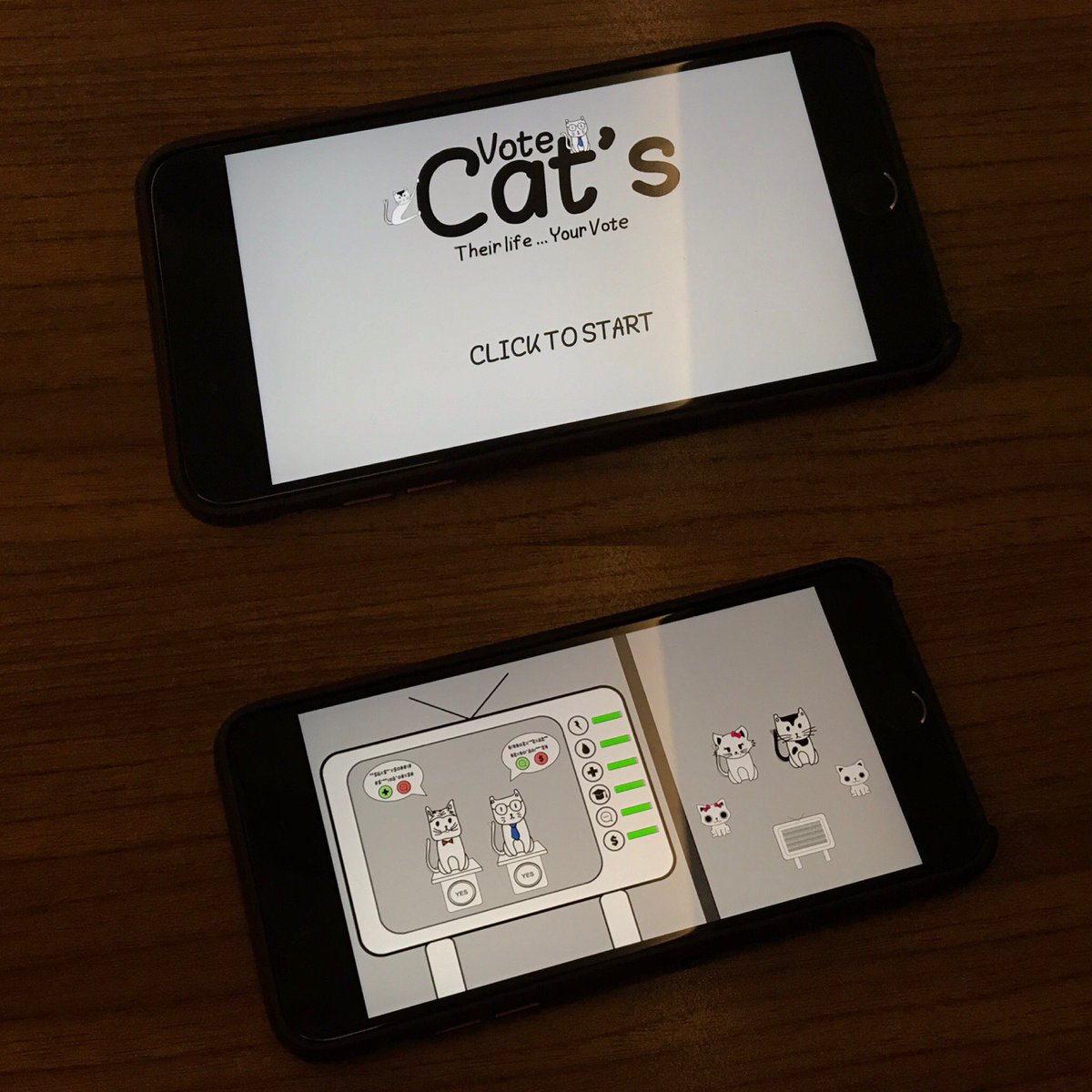 BugGames's tweet image. So i think we will resume developing on our #GameZanga entry (Cat’s Vote) Would love to hear your notes and feedbacks on the web version: buggames.itch.io/catsvote
#GameDev #IndieGame #IndieDev #GameJam