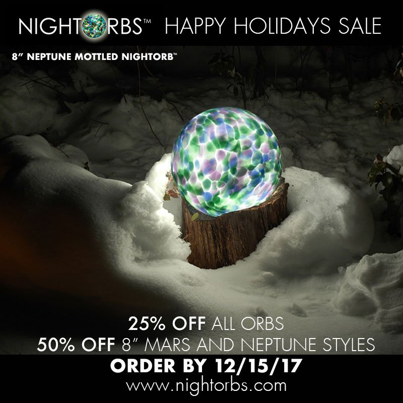 Night_Orbs's tweet photo. NightOrbs™ make great gifts, &amp; from now until 12/15, all orbs are 25% off. Select styles are 50% off! https://t.co/9MaJR3SkDe https://t.co/BaNHWtJBYJ