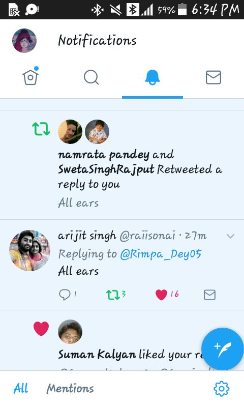 Rimpa_Dey05's tweet photo. Thank you @raiisonai
It's really a ray of hope. #YourFirstReply β€
Got you 1st time in my notification. Today is a sprcial day for me. As also my sir congratulated me for being the topper. πMy friends praised me for my singing. π΅I can't forget this day ever.
22th Nov.π https://t.co/WAZhyAZL61