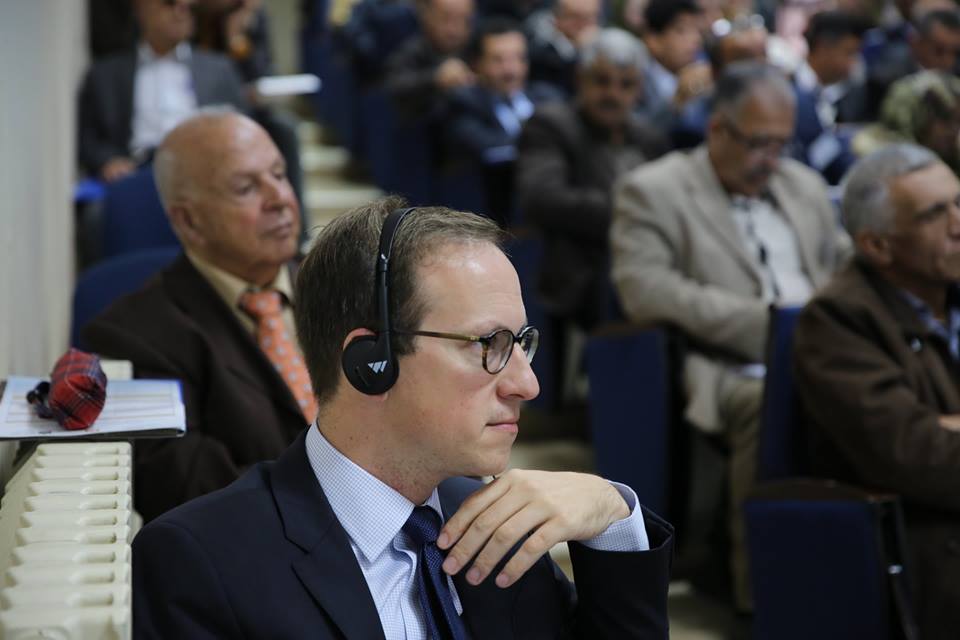 MOLGPALESTINE's tweet photo. Mr @HMFruehauf participated in the #Palestinian Local Council Elections Conference  at #Bethlehem University.
#Palestine https://t.co/l5DgG3HekK