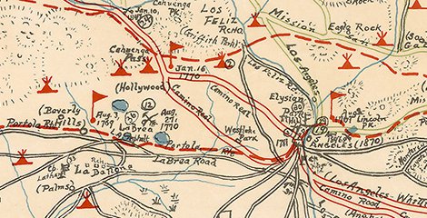 Kirkman-Harriman Pictorial and Historical Map of Los Angeles County. Los Angeles Public Library Map Collection