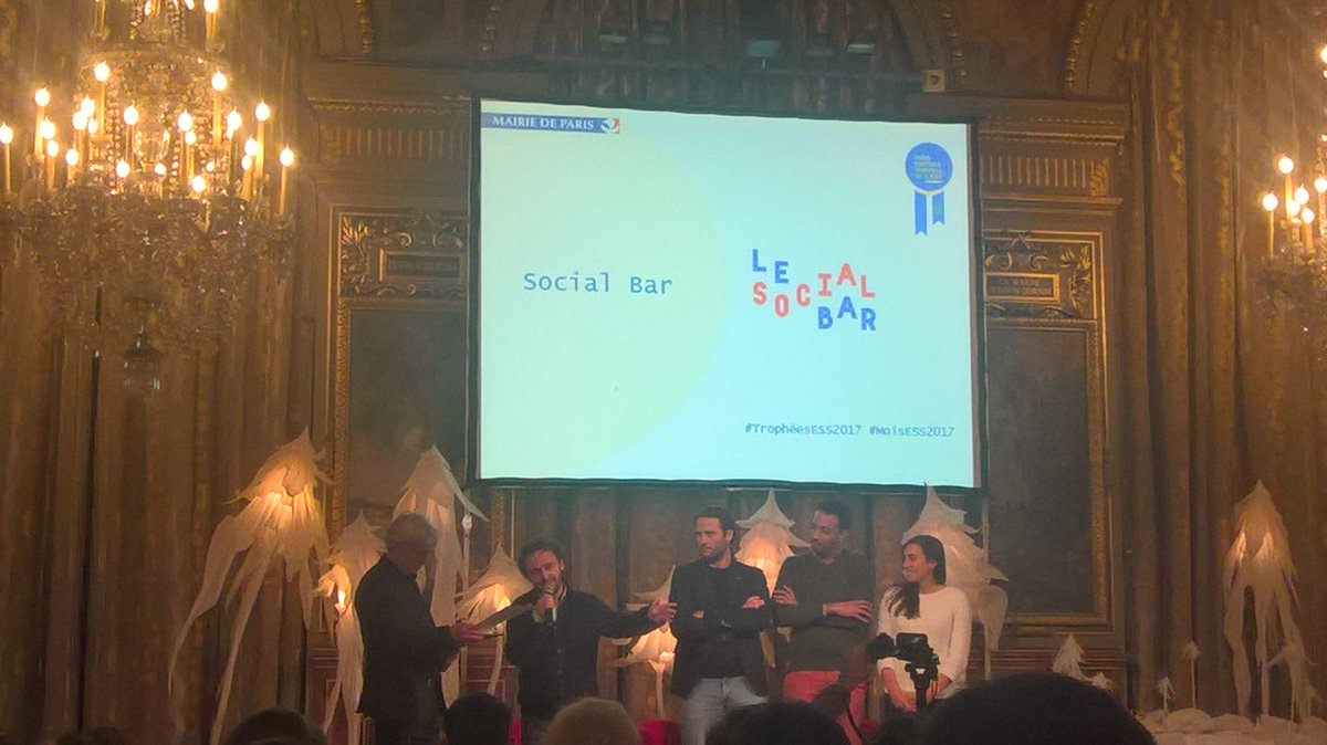 esscapade_fr's tweet photo. Bravo le @SocialBarParis !!! Lauréat #TrophéesESS2017 #moisESS2017 #ESS yes! Bien joué ! #paris #Paris12 https://t.co/A4HQVZkN1c