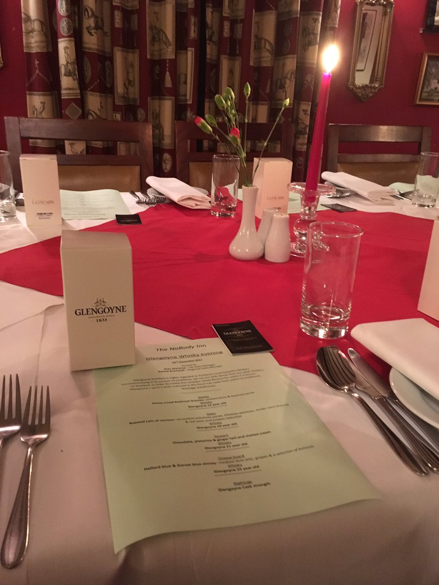 Looking forward to an evening of <a href="/Glengoyne/">Glengoyne</a> in the heart of Devon <a href="/TheNobodyInn/">The NoBody Inn</a>