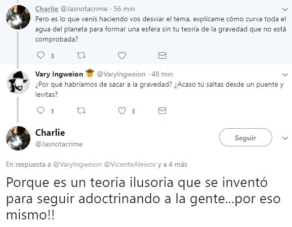 Pero es lo que venís haciendo vos desviar el tema, explícame cómo curva toda el agua del planeta para formar una esfera sin tu teoría de la gravedad que no está comprobada? Porque es un teoria ilusoria que se inventó para seguir adoctrinando a la gente...por eso mismo!!