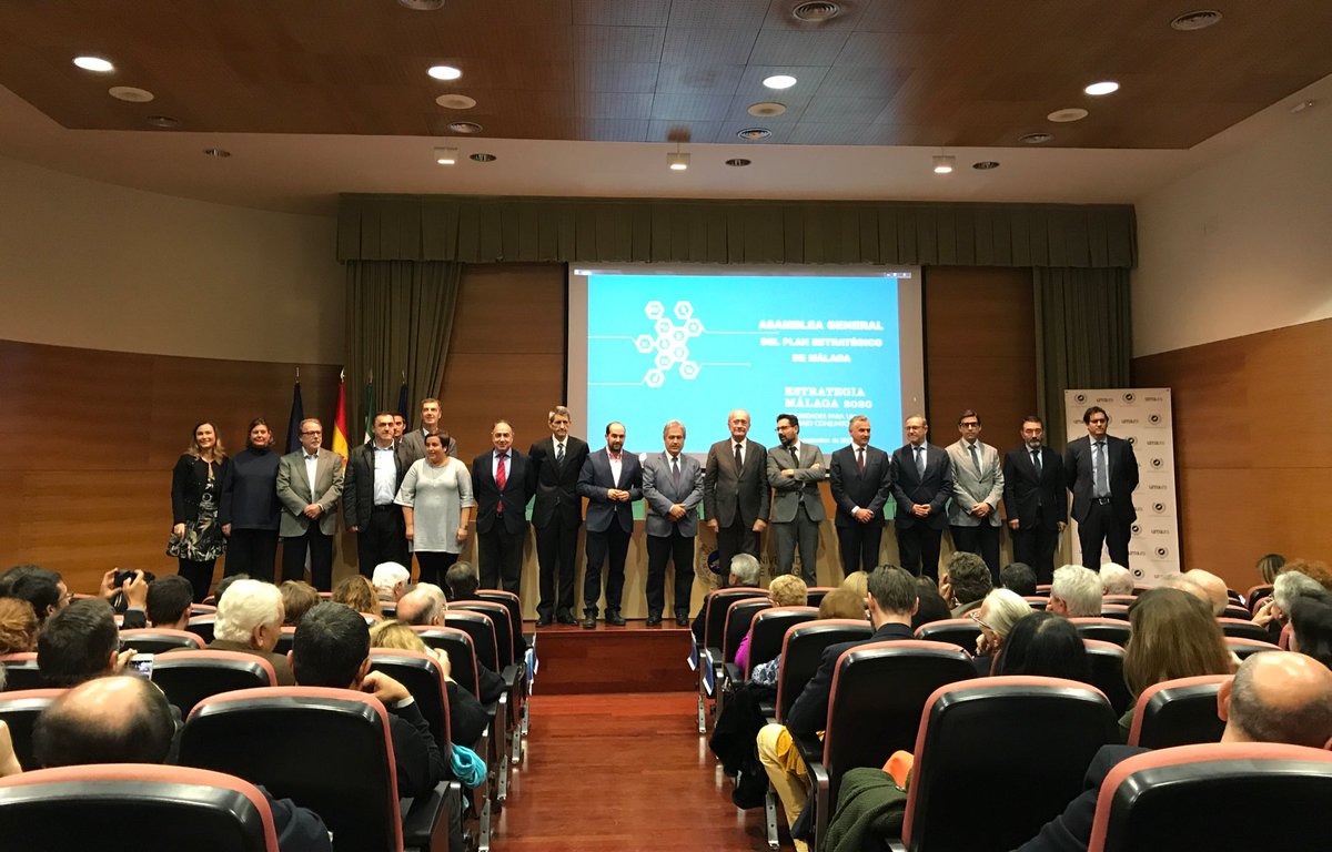 malaga's tweet photo. Esta tarde se celebra en el Rectorado de @InfoUMA la Asamblea General del Plan Estratégico de #Málaga de la Fundacion #Ciedes, centrada en las líneas de trabajo para 2020 https://t.co/dqda0cwOGU