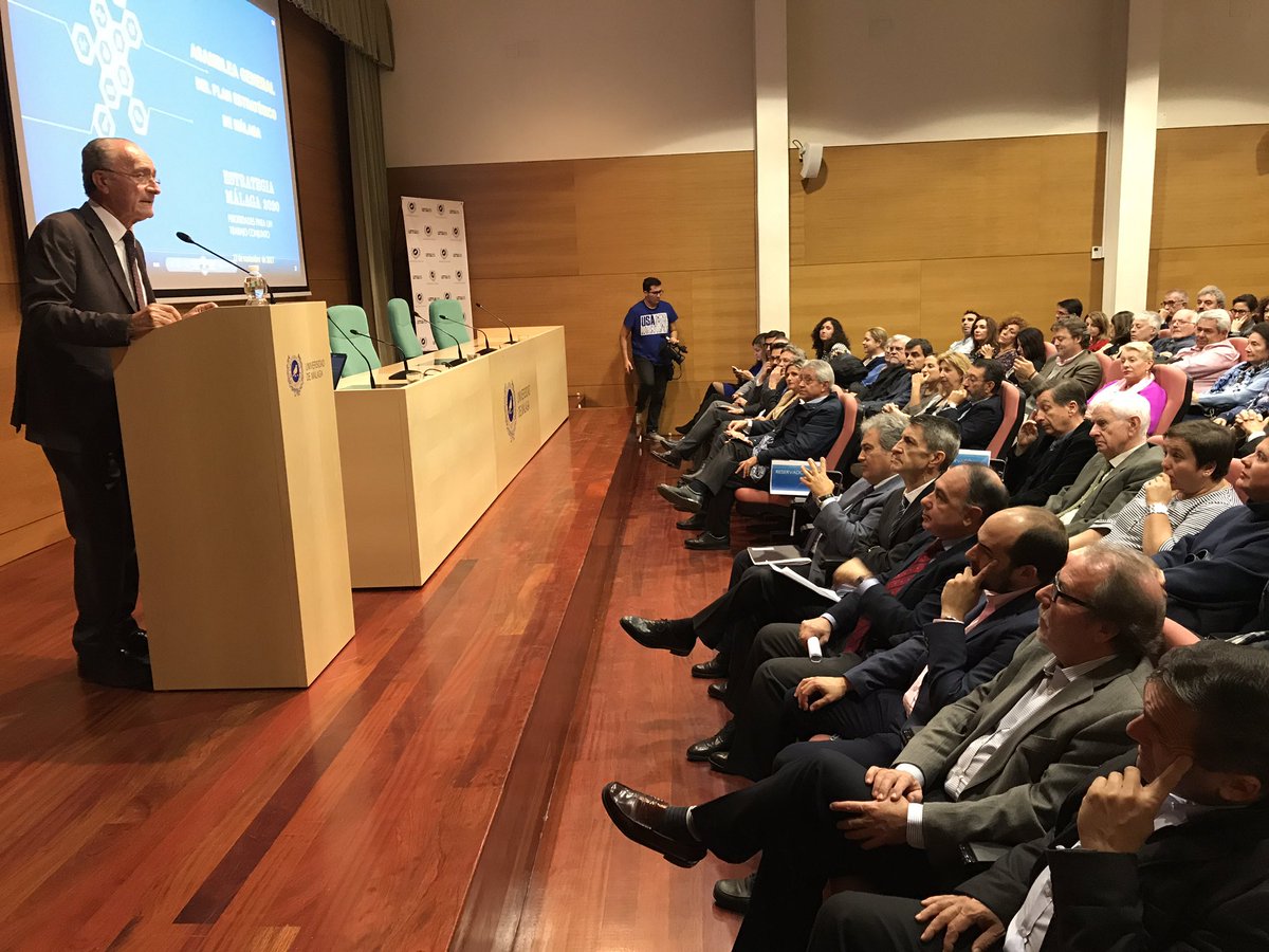 malaga's tweet photo. Esta tarde se celebra en el Rectorado de @InfoUMA la Asamblea General del Plan Estratégico de #Málaga de la Fundacion #Ciedes, centrada en las líneas de trabajo para 2020 https://t.co/dqda0cwOGU