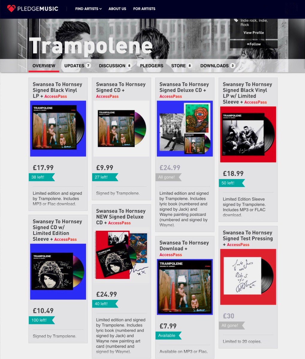 #TrampsWednesday
NEW #TRAMPOLENE GOODIES available NOW <a href="/PledgeMusic/">PledgeMusic</a>
XxX
pledgemusic.com/projects/tramp…