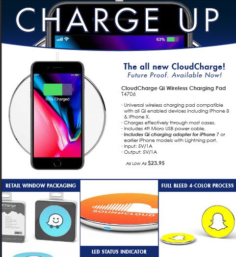 shannonpedder's tweet photo. #CloudCharge perfect for #HolidayGifts and high end #ExecutiveGifts
#wireless #chargingpad
#tech #logo #swag
#BrandCreative https://t.co/nJ0lqX7EUz