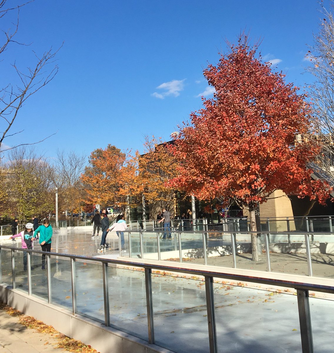 CanalParkDC's tweet image. Why not spend your sunny afternoon off down at the rink? And don’t forget, the Canal Park Ice Rink will be OPEN tomorrow from 10 am to 11 pm so that you can skate off those turkey pounds! 🦃⛸