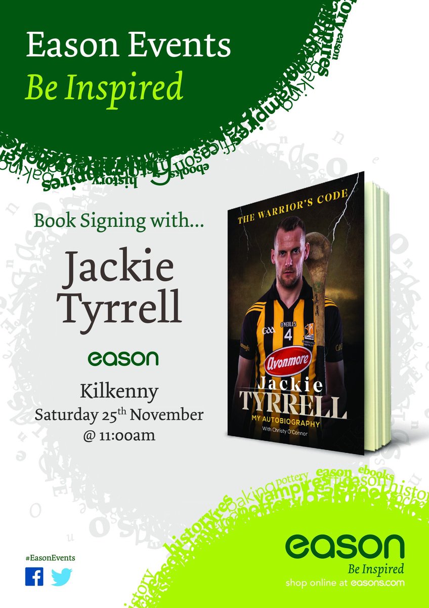 MrJackieTee's tweet photo. I am signing my Book #TheWarriorsCode in @easons in @MacDonagh Saturday at 11am. See you there ๐ https://t.co/krNAPLA9W8