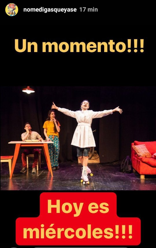 SolMacchia's tweet photo. Hoy felicidad y a reir!Ultimas 3 funciones!No te pierdas esta escena que tanto me gusta y tengo el privilegio de hacer con @MarielPercossi y @PuchetaJulian #nomedigasqueyasé @TeatroPicadero Hoy 21hs https://t.co/QK0jzDedQZ