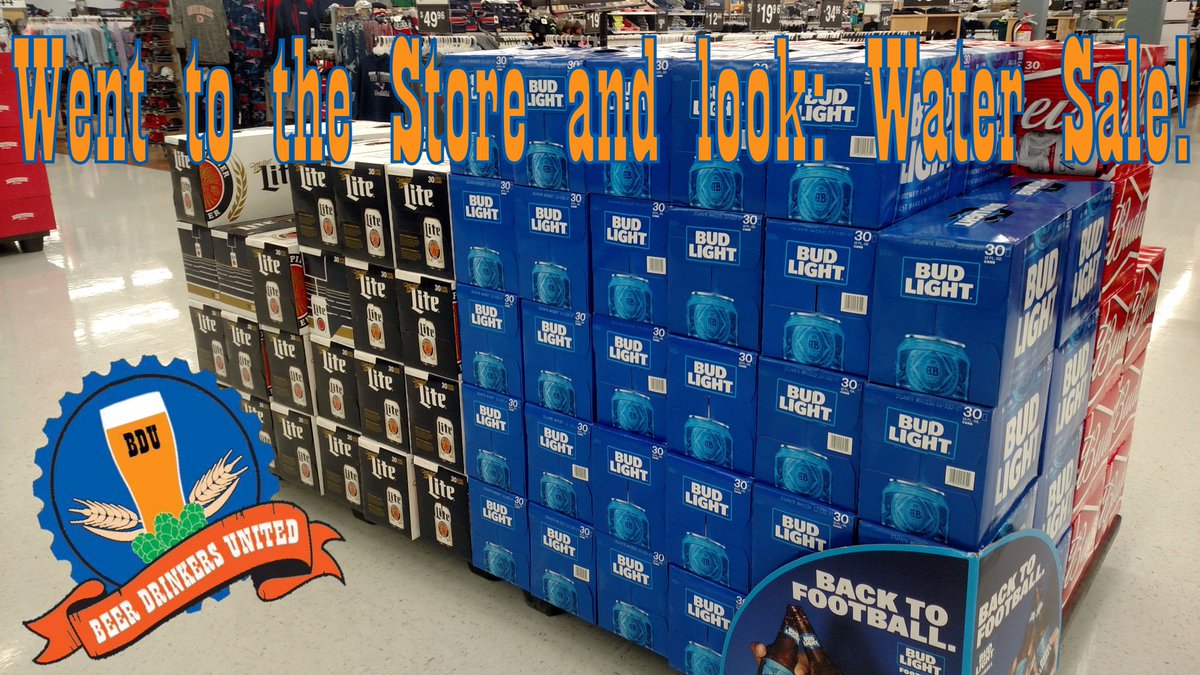 #Beer #funny Water sale at the Store!