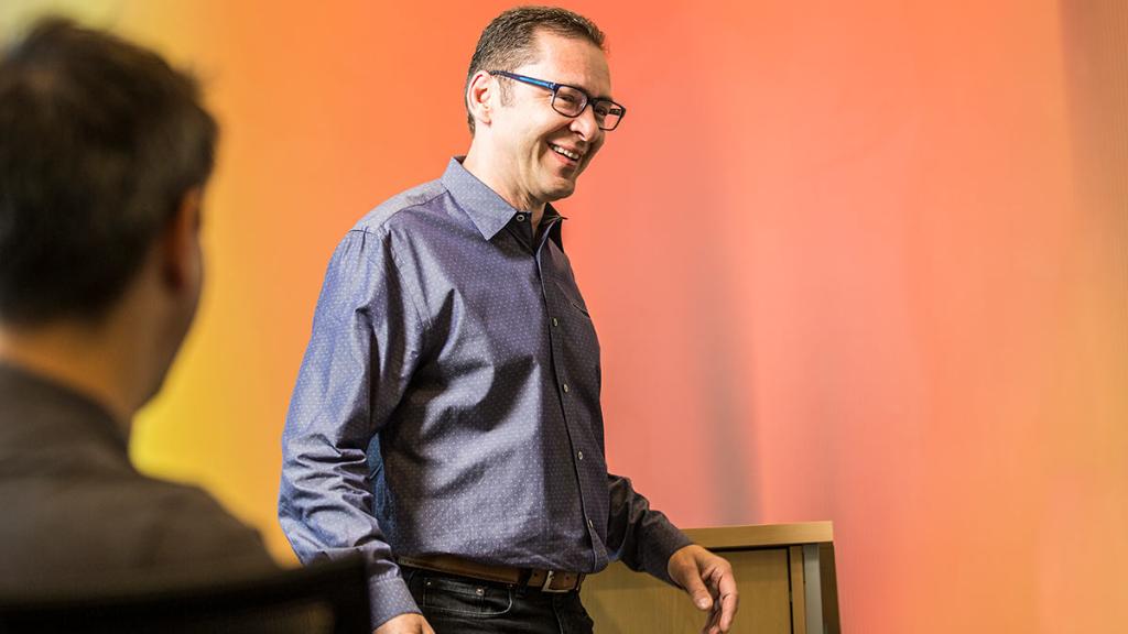 Cisco's tweet photo. .@MaciejKranz lives &amp; breathes #innovation. Check out our Q&amp;A with the man who wrote the book on #IoT: https://t.co/2jszSpGcsT #CiscoFocus https://t.co/7d2q9N2fiD