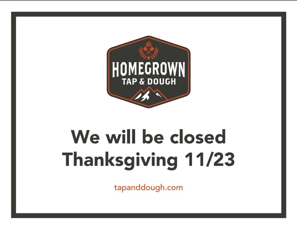 Happy Holidays.  Regular hours of operation will resume on Friday 11/24.  Cheers!