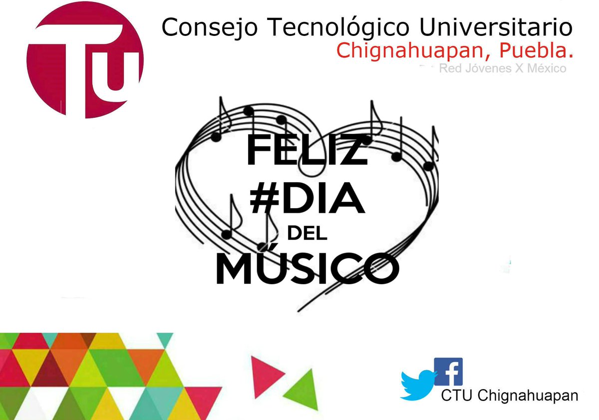 CtuChignahuapan's tweet photo. "La música es el arte más directo, entra por el oído y va al corazón."
-Magdalena Martínez 
#ActitudCtu #DíaDelMúsico https://t.co/PQUtCwsAYJ