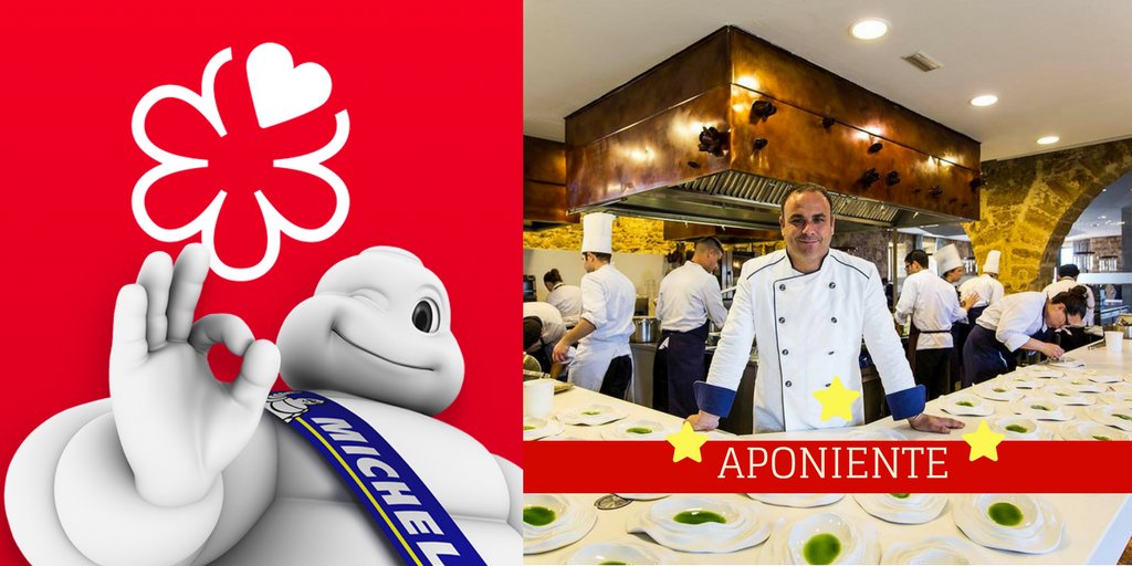 gourmetjournal's tweet photo. ¡Enhorabuena! @Aponiente de Ángel León (@chefdelmar) se alza con ⭐⭐⭐ de la #GuiaMichelin2018. https://t.co/QUwzhEchSD